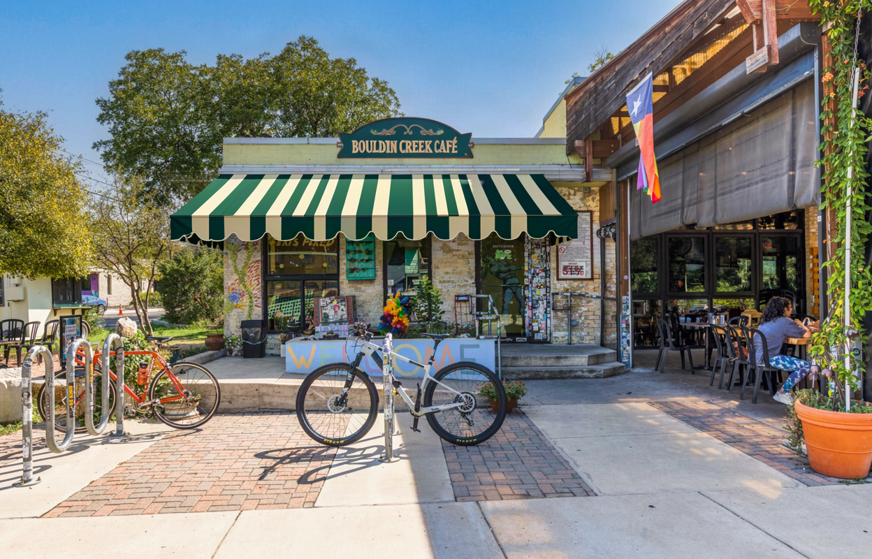 Bouldin Creek Cafe with custom awning